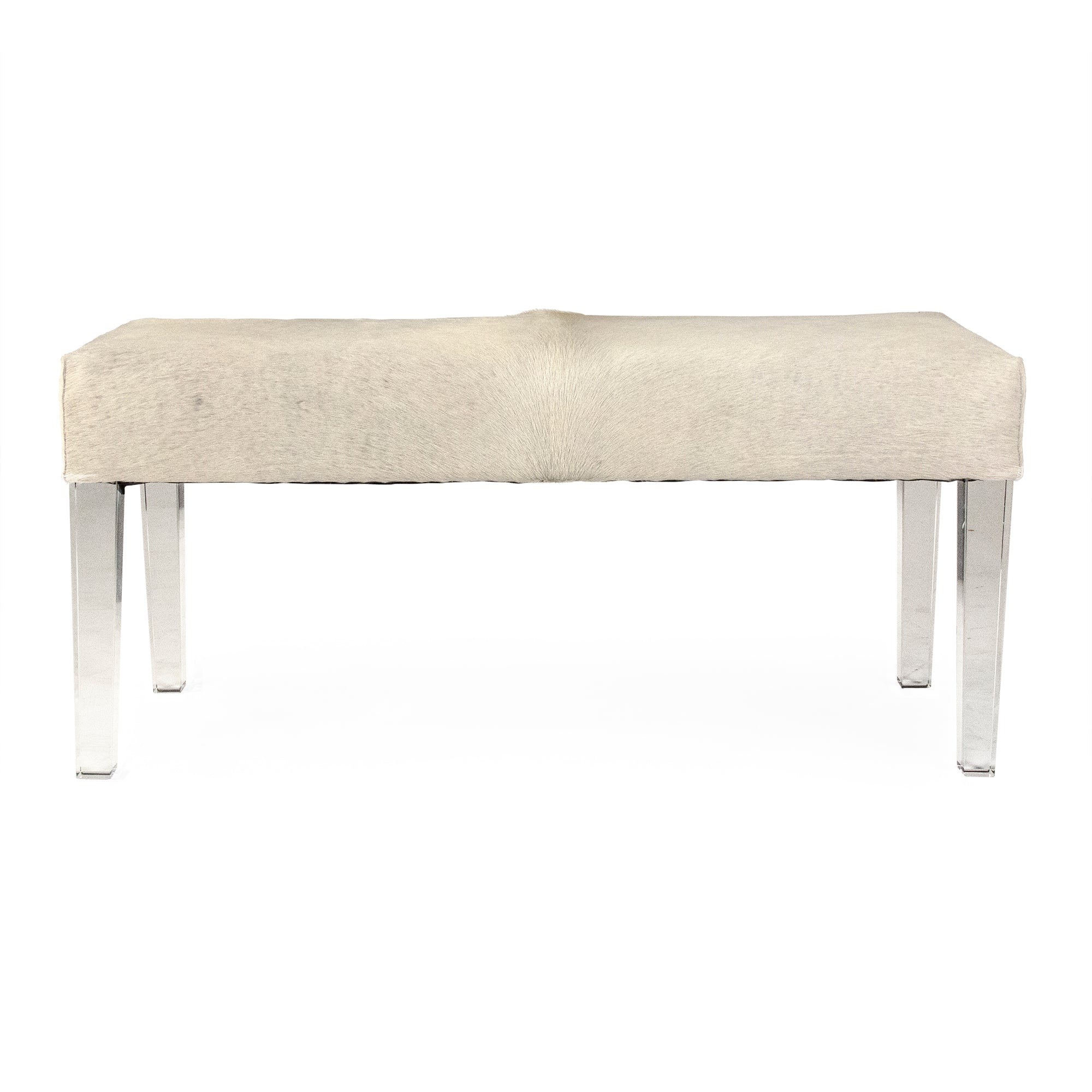 Cow Hide Acrylic Bench ZMA002 Cow W