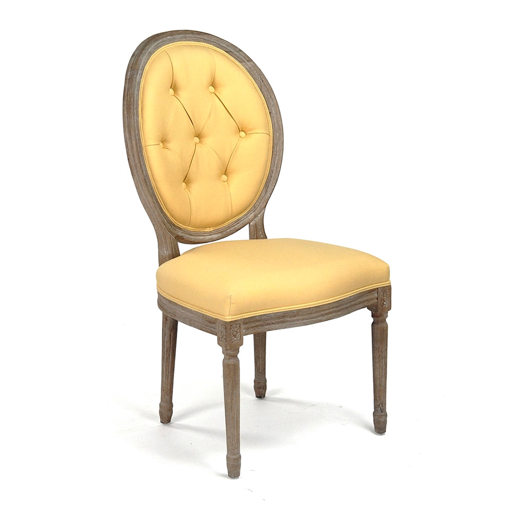 Medallion Tufted Back Side Chair