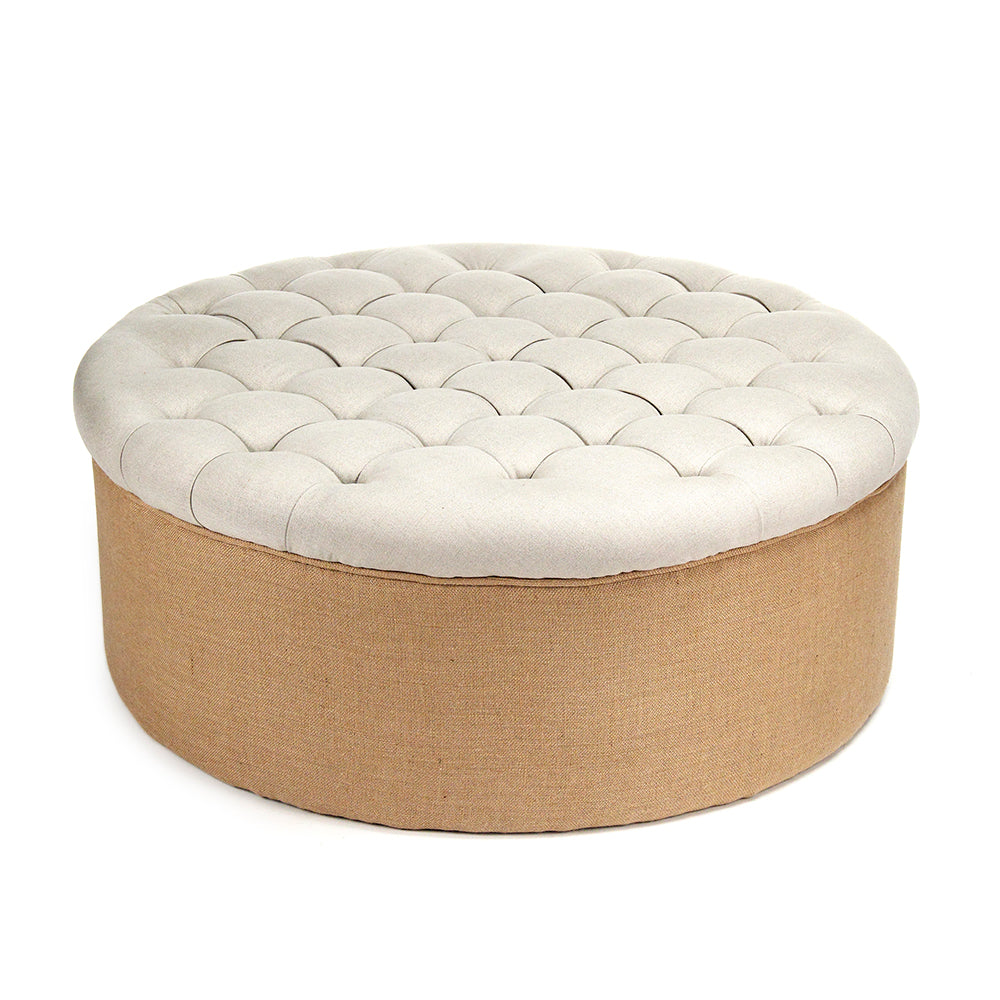 Tufted Round Ottoman