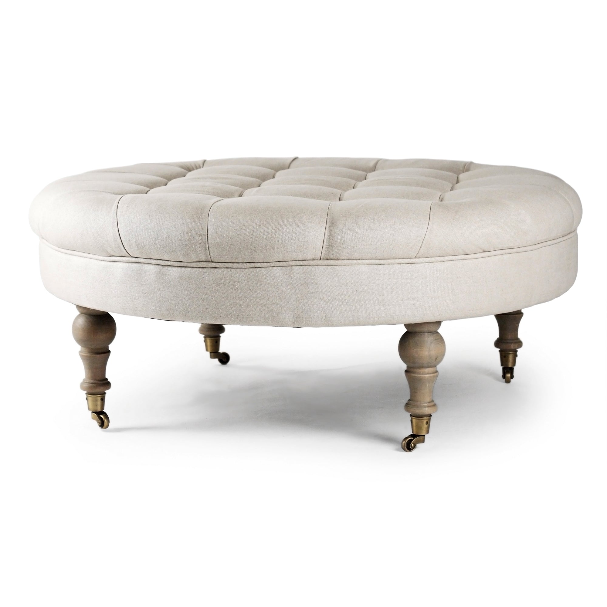 Maison Tufted Round Ottoman