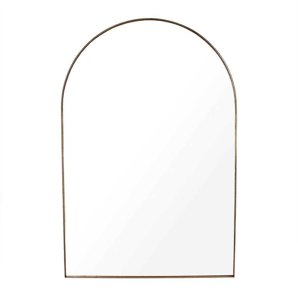 Helga Metal Frame Arched Floor Mirror