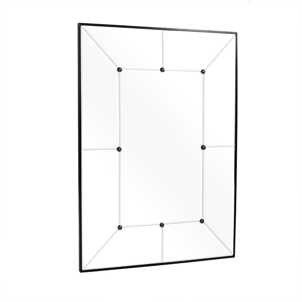 Iron Paneled Mirror