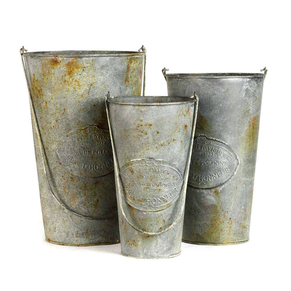 Metal Bucket Set of 3