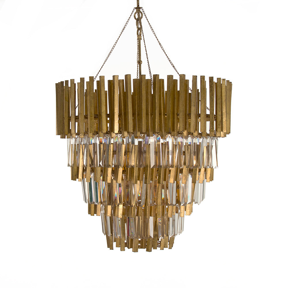 Crystal 4-Tier Chandelier
