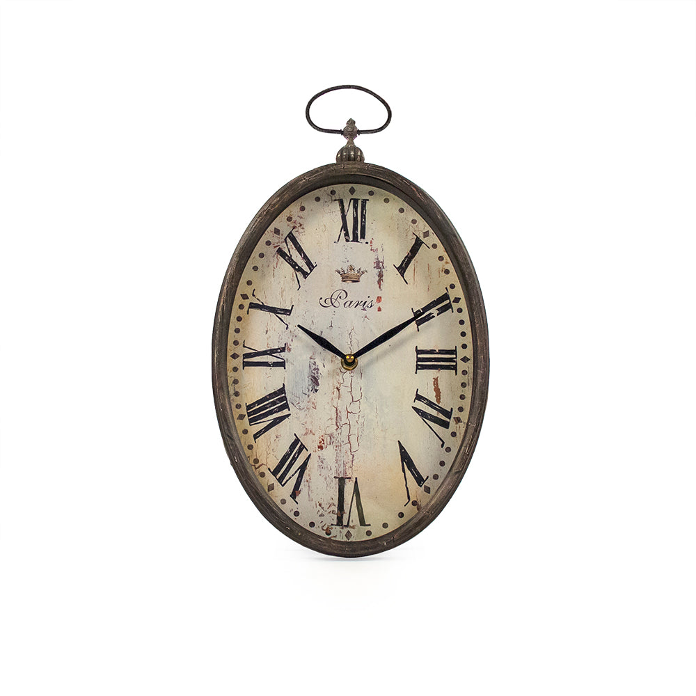 Paris Oval Wall Clock