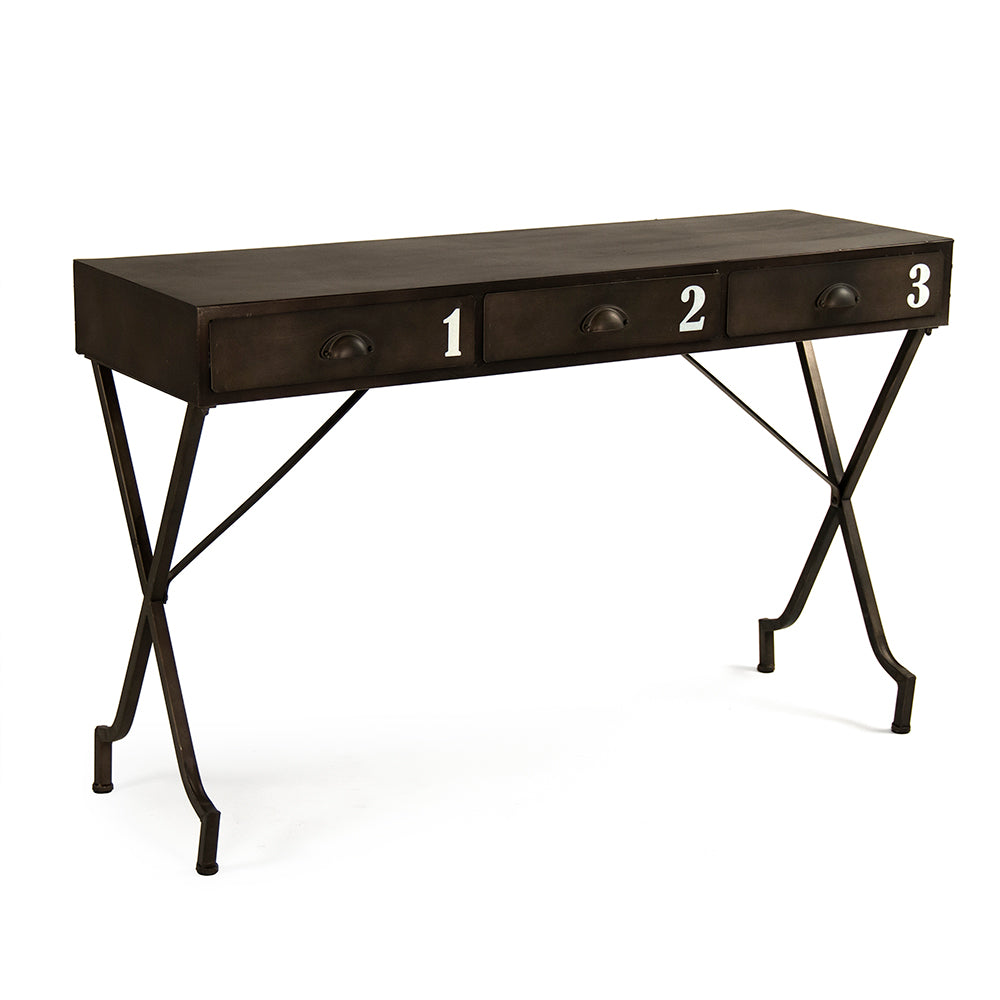 Foundry Numbered Metal Console Table