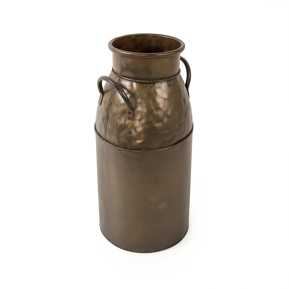 Rustic Decorative Metal Milk Jug Large