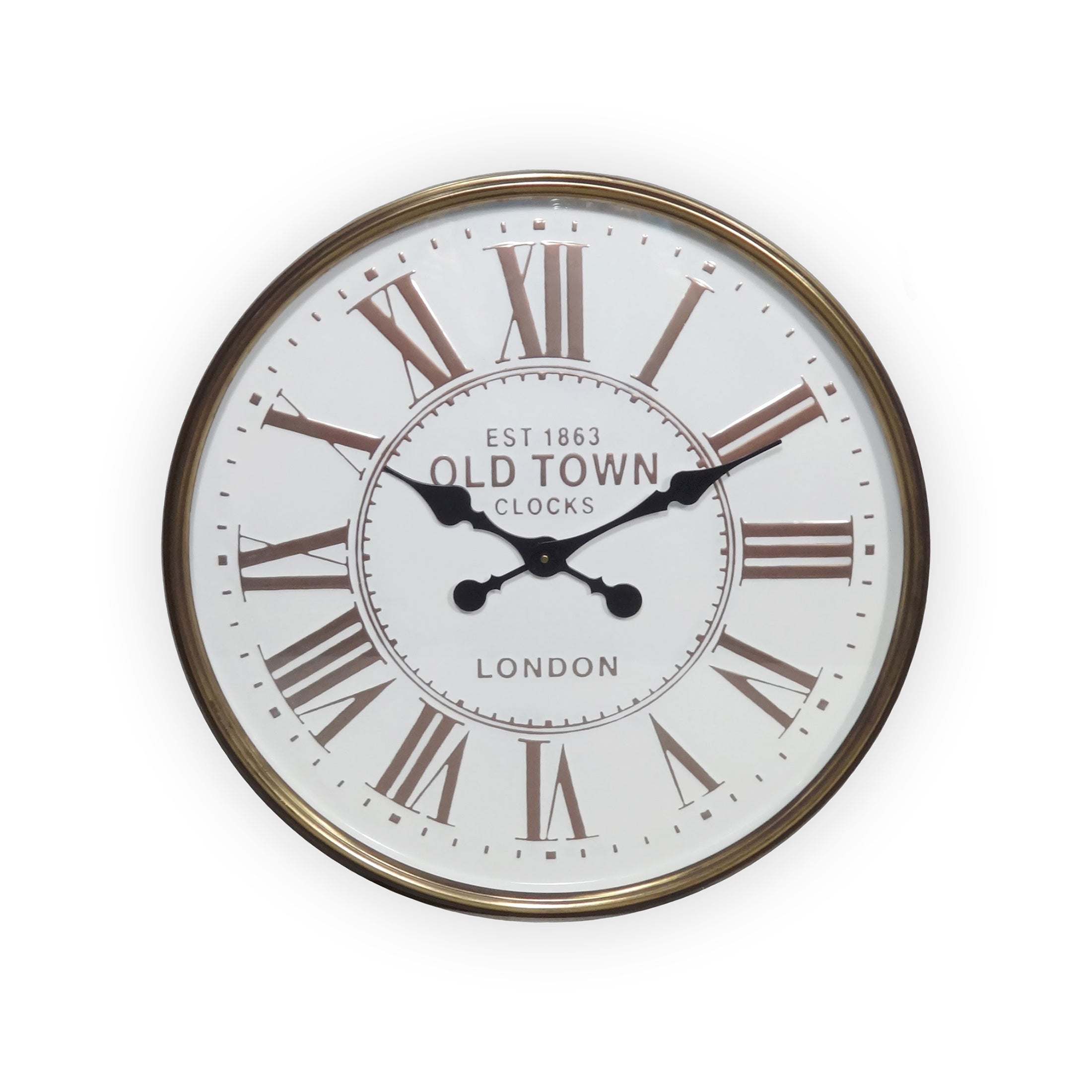 Old Town Roman Numeral Wall Clock