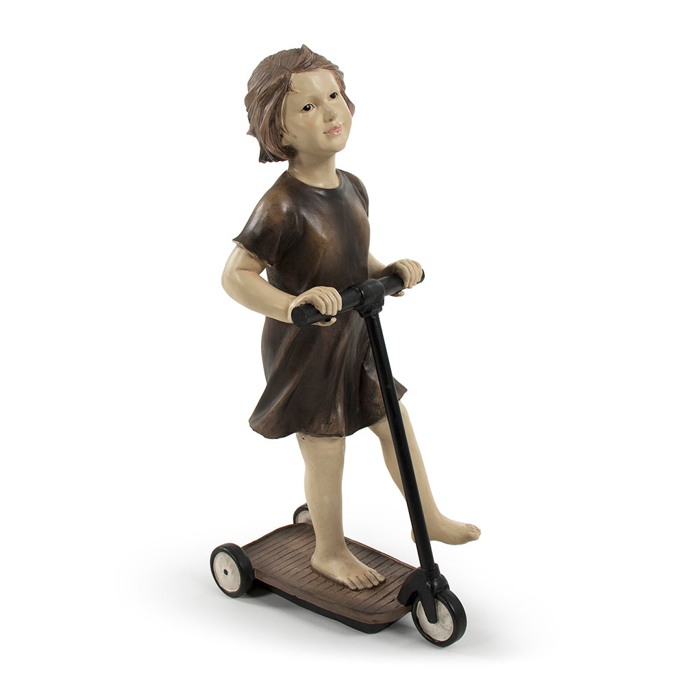 Girl on Scooter Statuette