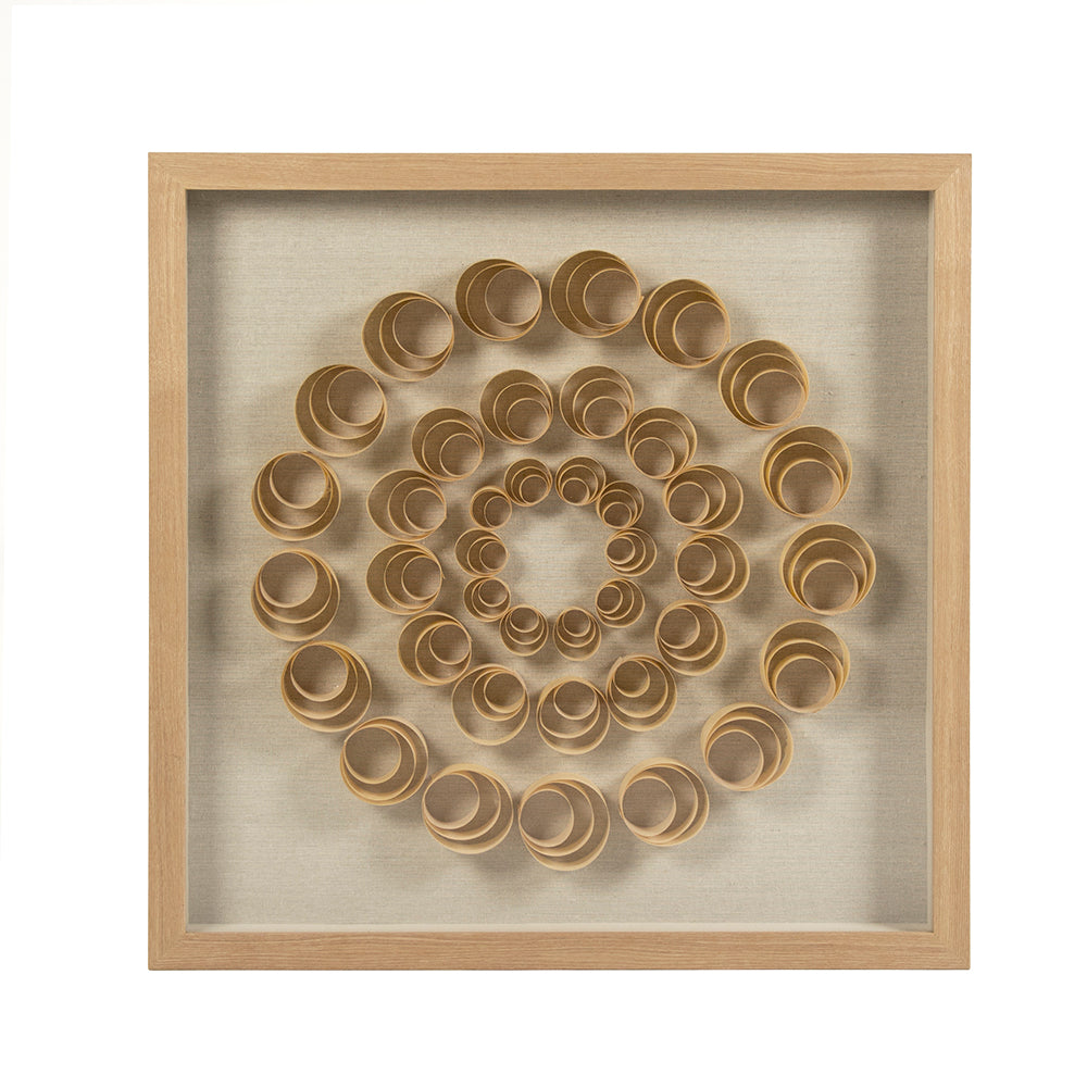 Abstract Rolled Wood Wall Art