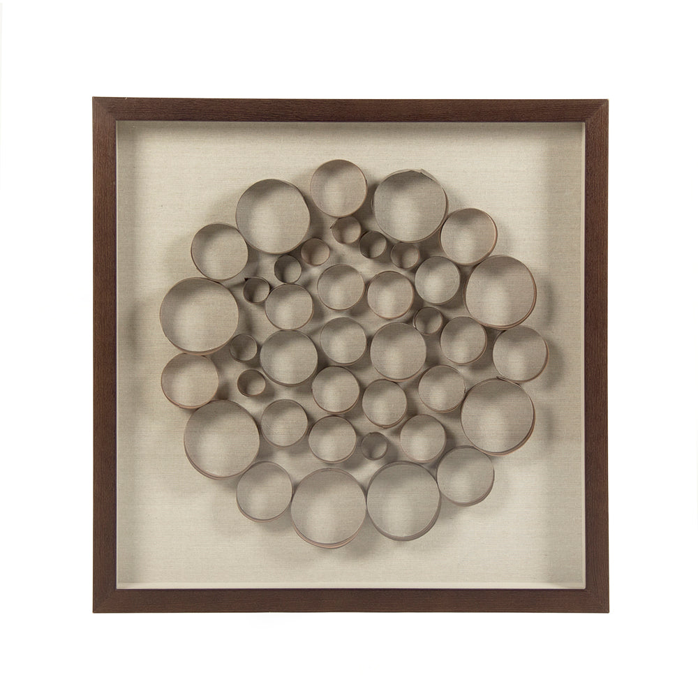 Abstract Rolled Wood Wall Art