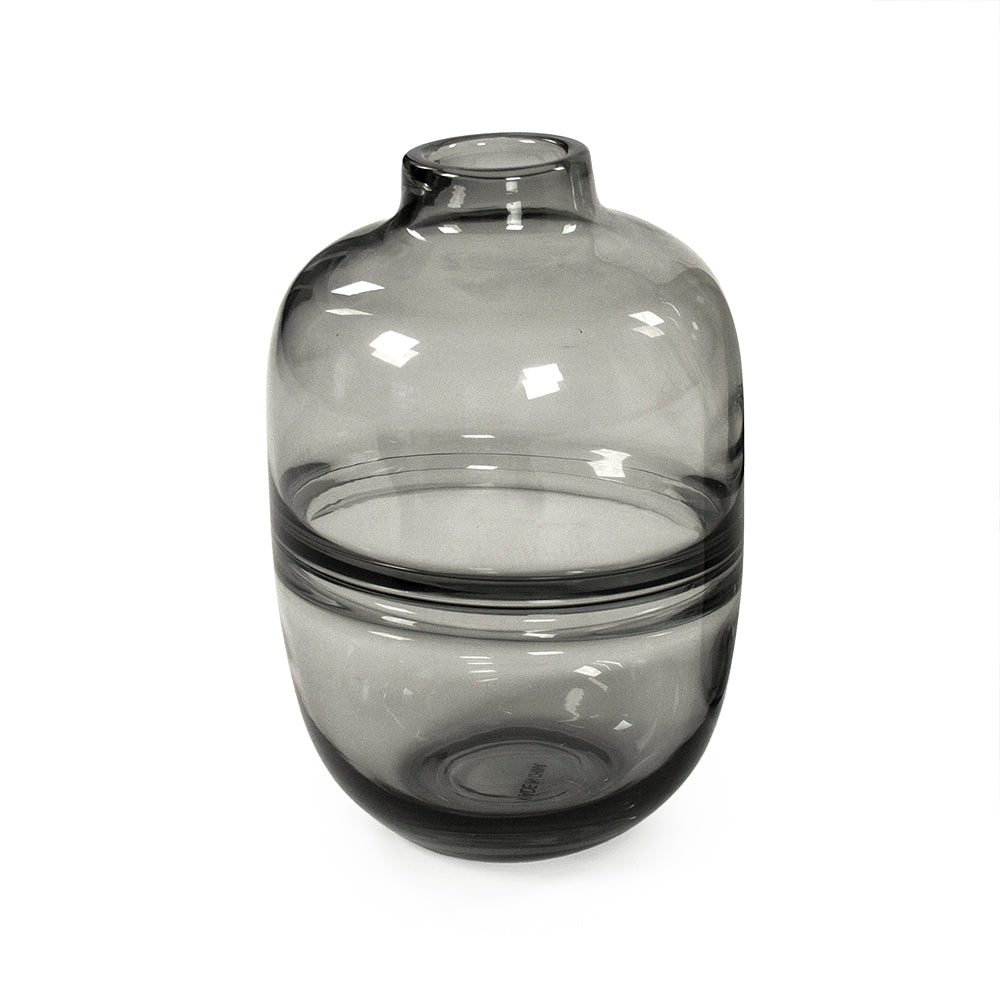 Grey Glass Vase