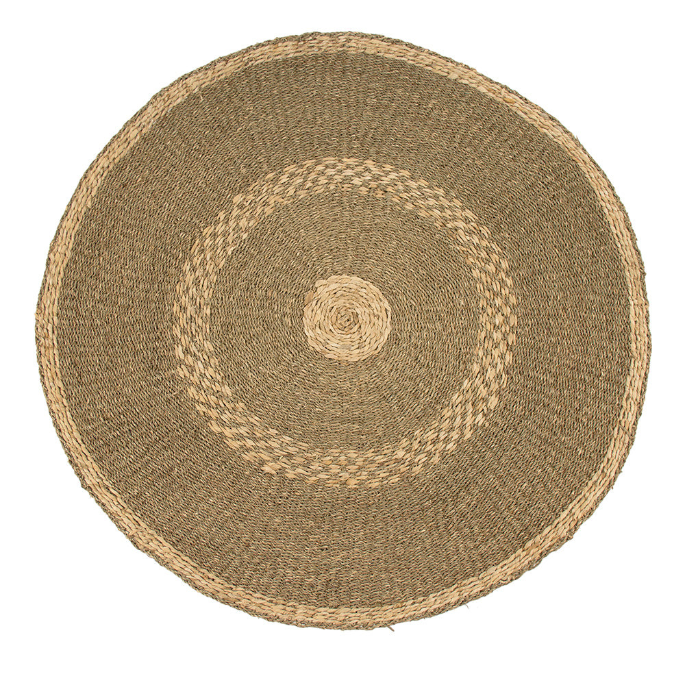 Round Striped Area Rug