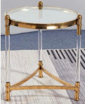 Glass side table