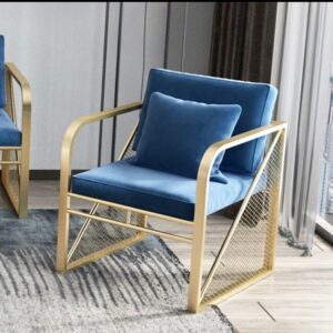 Titanium Gold-Plated Accent Chair