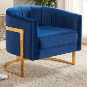 short accent blue chair