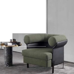 green accent rest chair