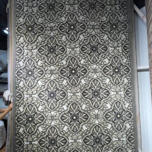 Grey Star Pattern Persian Rug