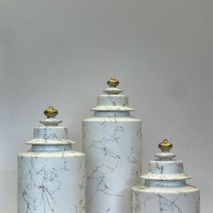 White Decorative Jar Set