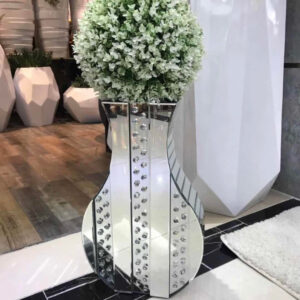 Silver Guitar Flower Vase Decor