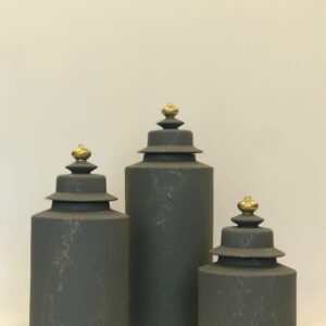 Gray Decorative Jar Set