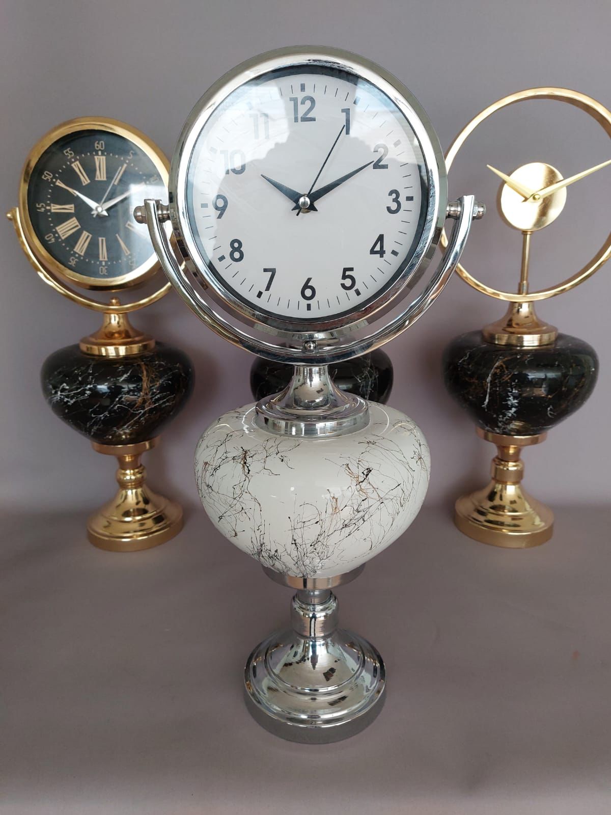 White/Silver Decorative Jar Set