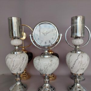 White/Silver Decorative Jar Set