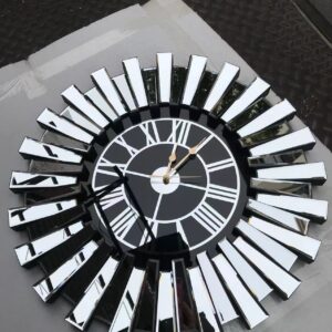 Glitz Edge Wall Clock Decor