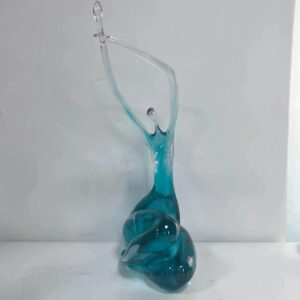 Blue Curvy Girl Sculpture Decor