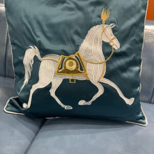 Green Ferrari Horse Pillow
