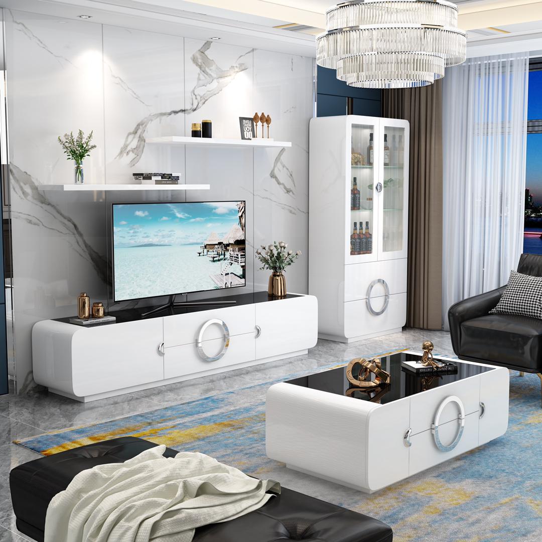 White Glossy Tv Stand