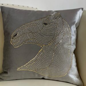 Silver Ferrari Throw Pillow