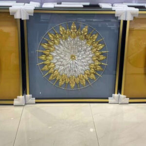 Gold and white Feather Painting Set