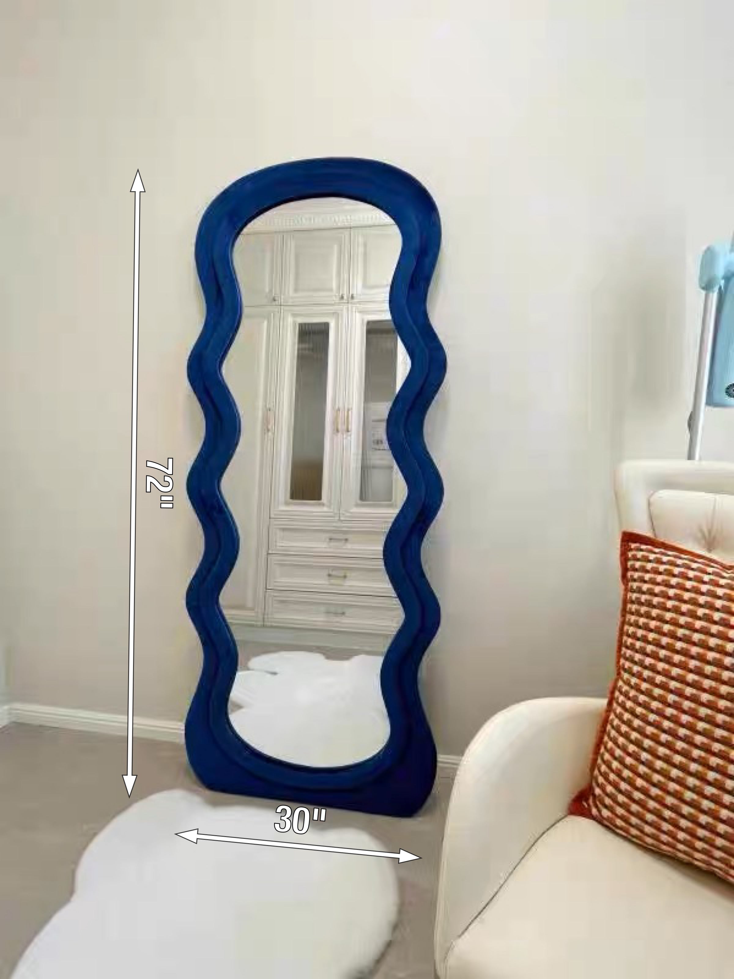 Blue Exotic Mirror