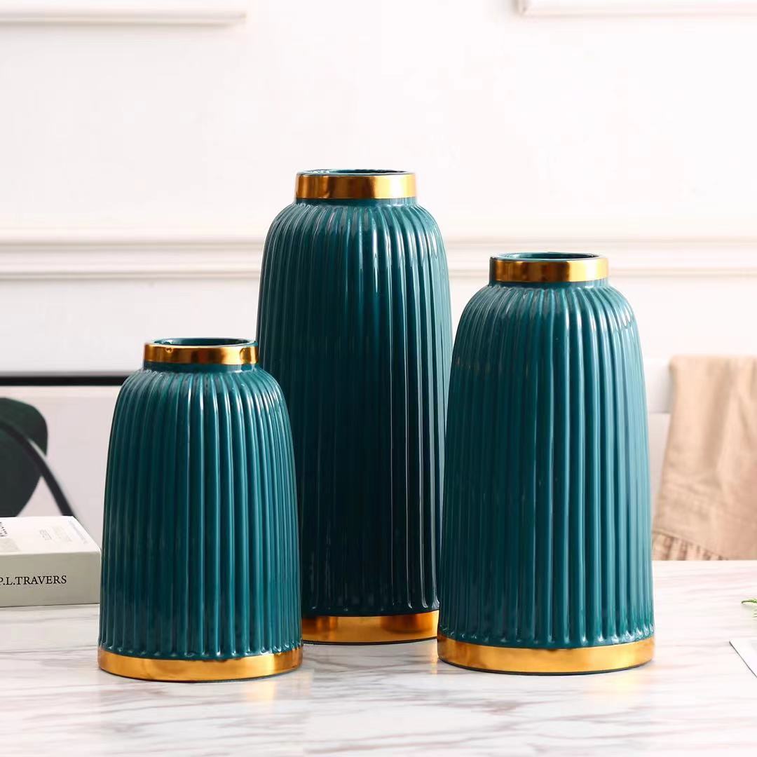 Blue/Green Decorative Jar Set