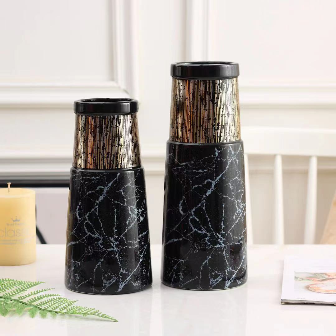 4Pieces Blue/Green/Black Decorative Jar Set