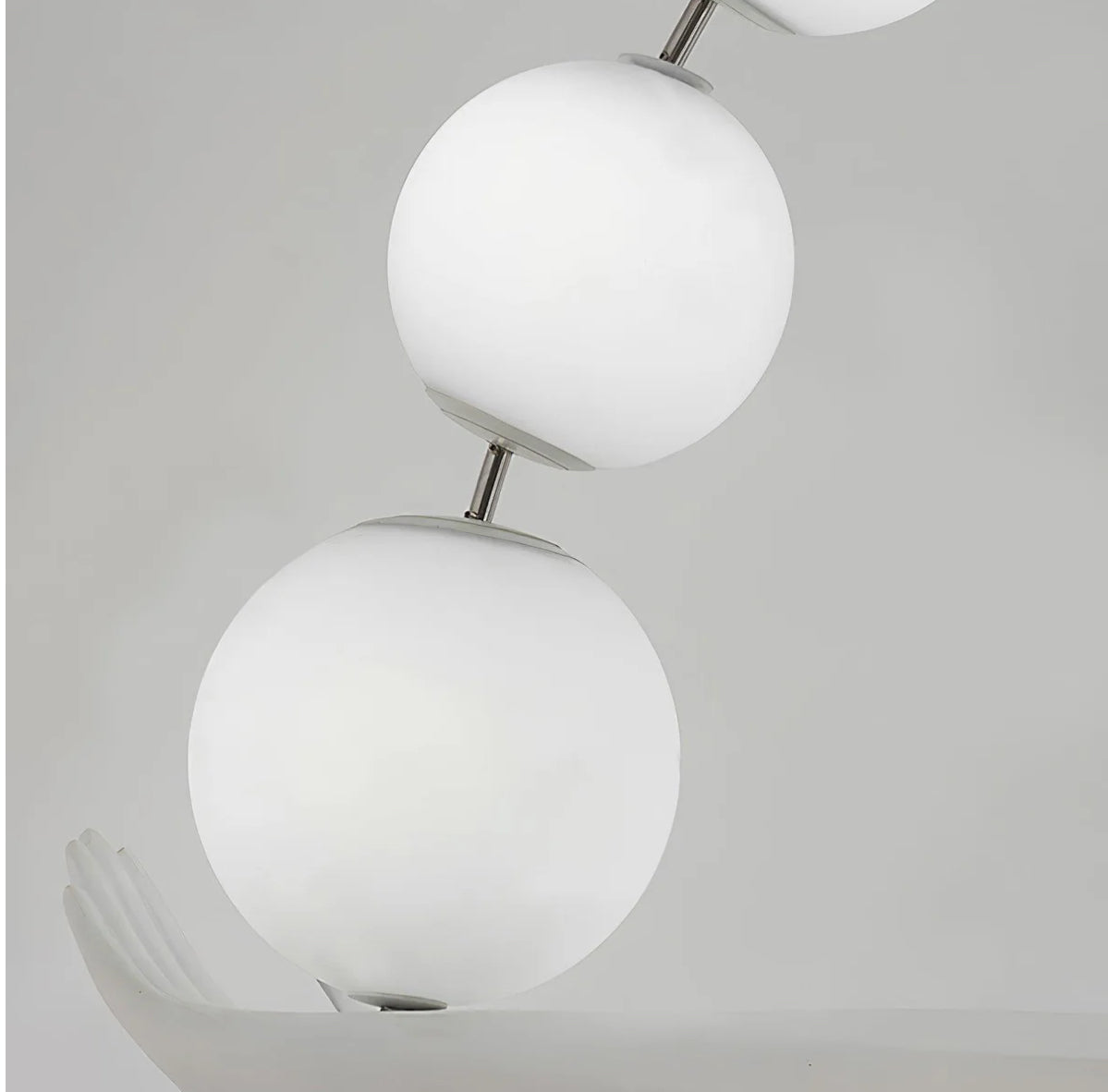 Black & White LED female Sculpture floor Lamp