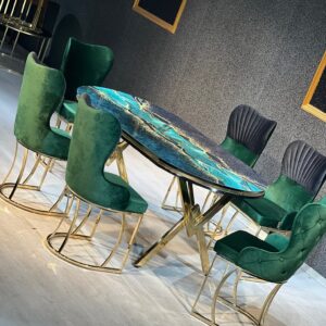 G-ES062 Emerald Green Dining Room Set