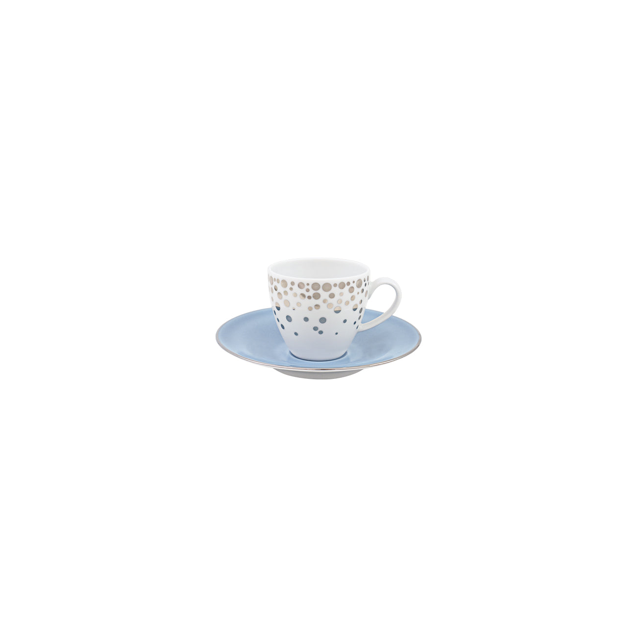 Casanoi Silver Rain Espresso Cup + Saucer