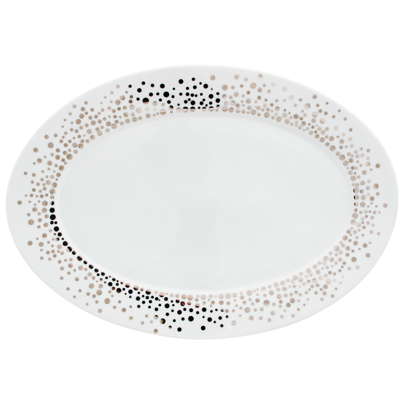 Casanoi Silver Rain Large Oval Platter