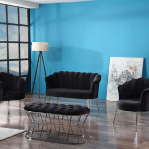 G-ES055 Black Living Room Settee