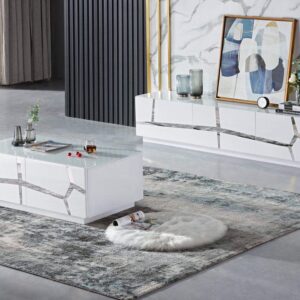 White Glossy Coffee Table