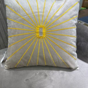 Beige Sunshine Throw pillow