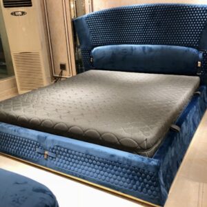 Blue Velvet Bedframe