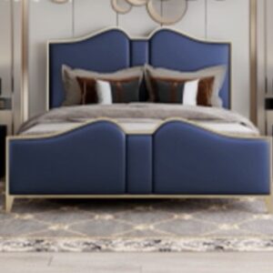 STEEL BLUE AND NIGHT STAND SET