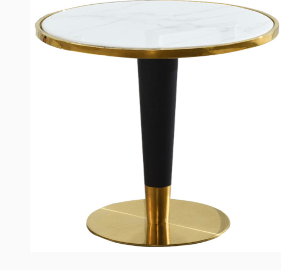 Black Marble Top Oval Dining Table