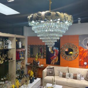 GOLDEN BRACE CRYSTAL CHANDELIER