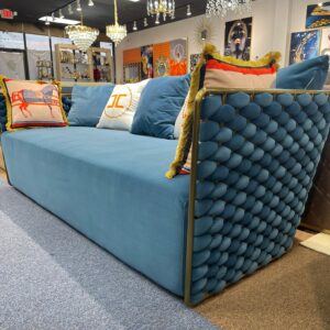 Blue Woven Single Couch