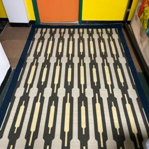 Grey and Black Bullet Turkish Rug