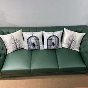 Green Leather Sofa